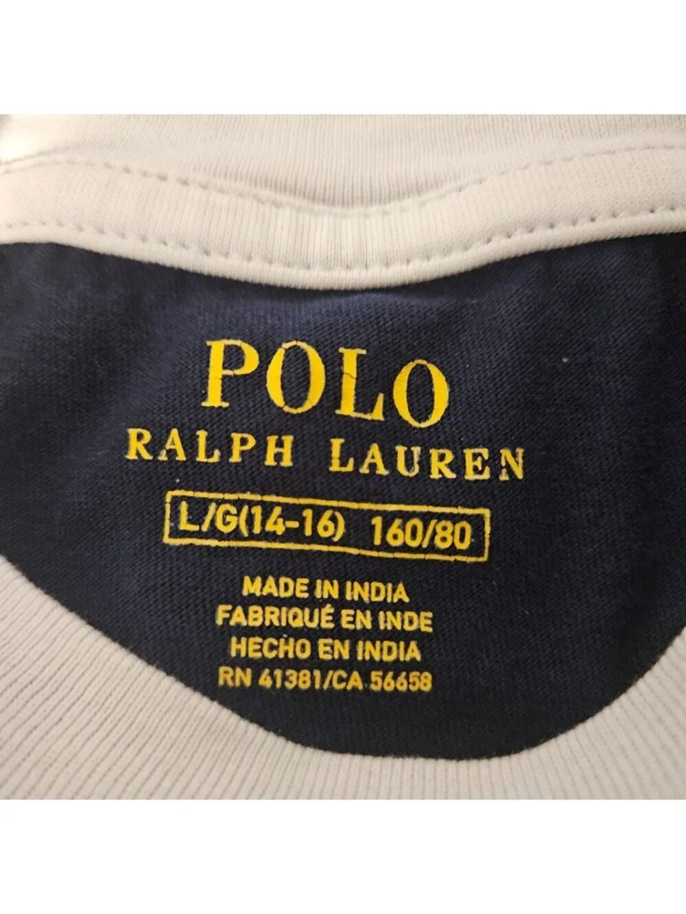 Boys Polo Shirt Size Large 14/16